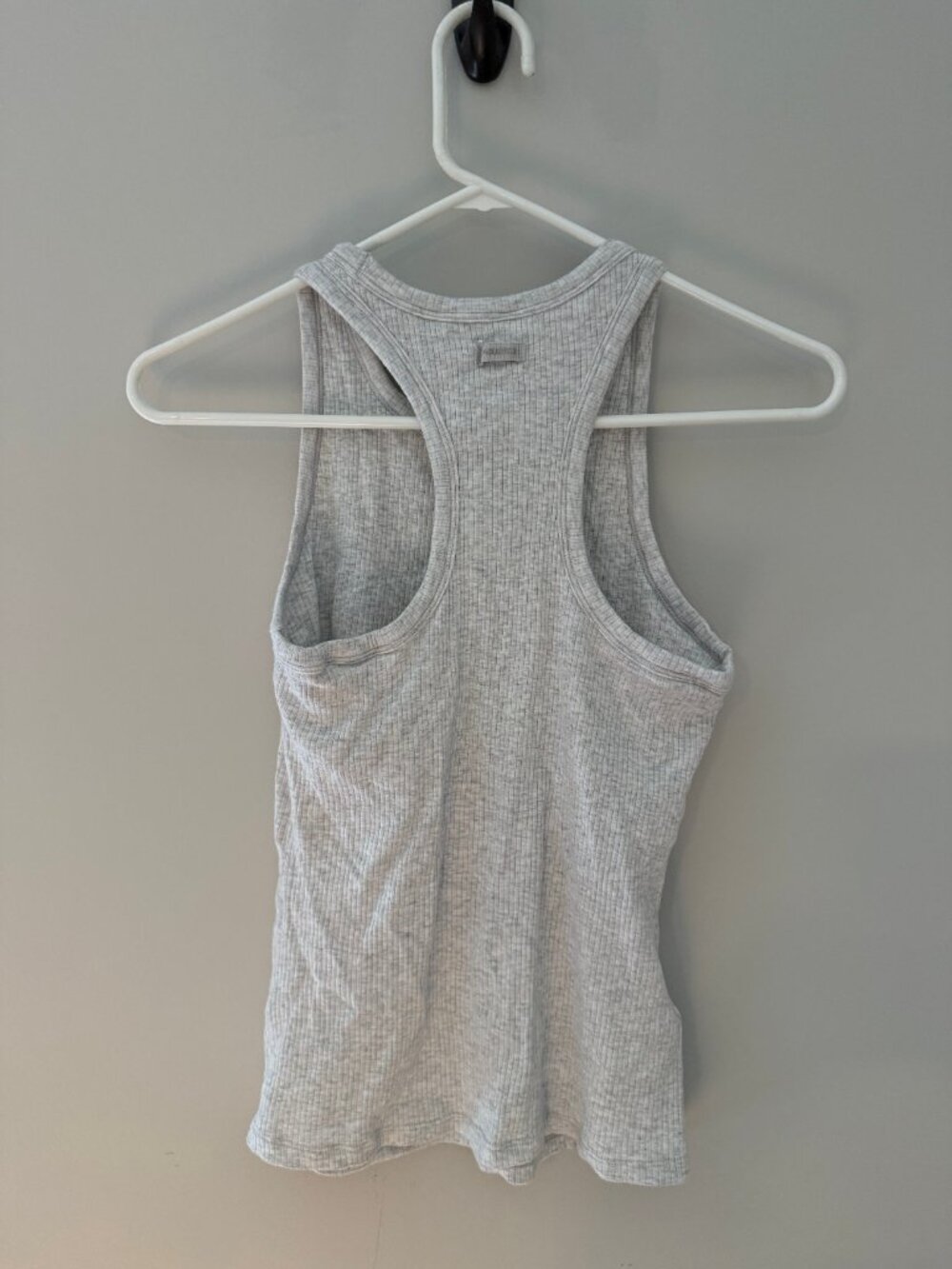 Fabletics Modal Rib Built-In Bra Tank Gray M - Picture 8 of 8
